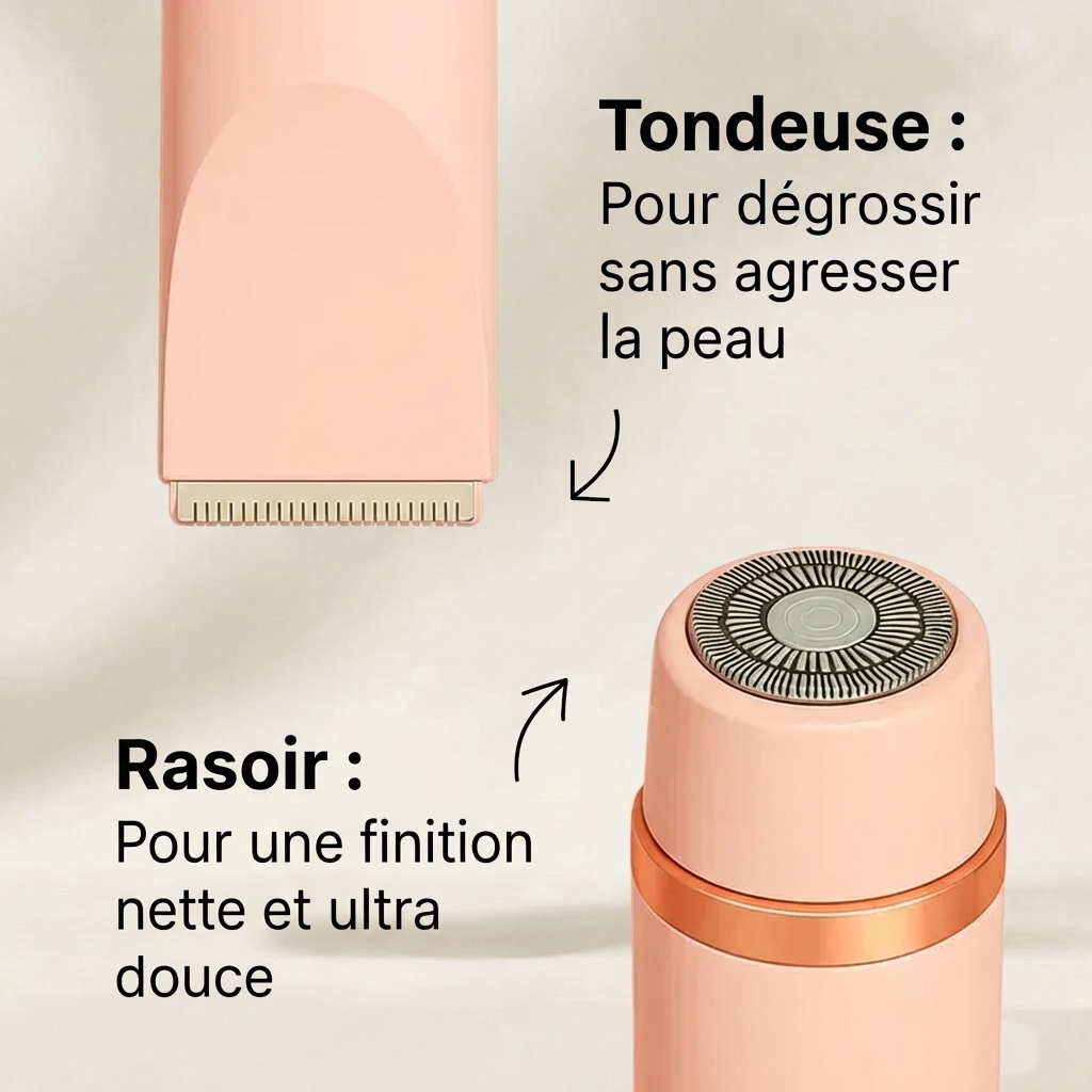 Rasoir 2 en 1 | Doux pour toutes les zones sensibles