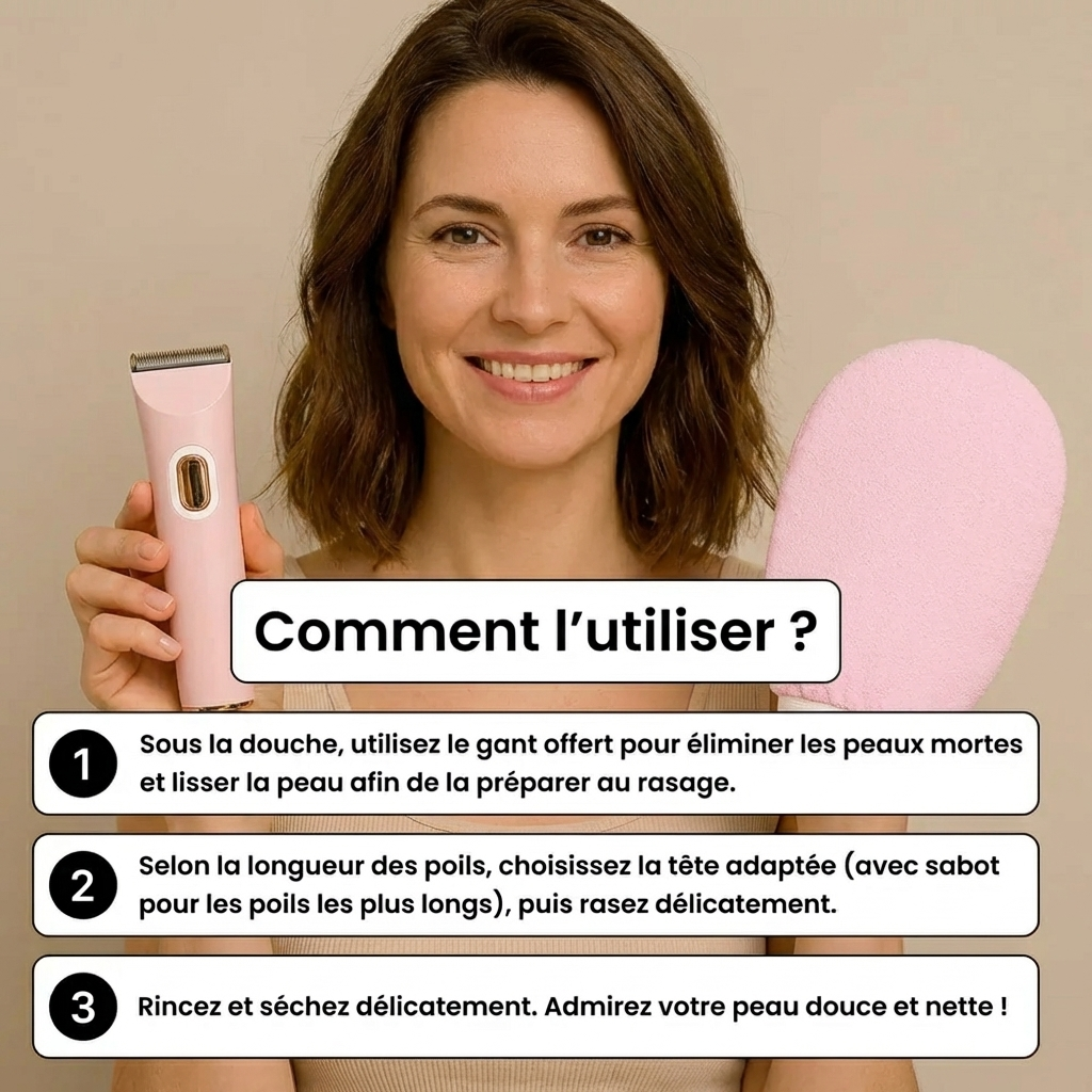 Rasoir 2 en 1 | Doux pour toutes les zones sensibles